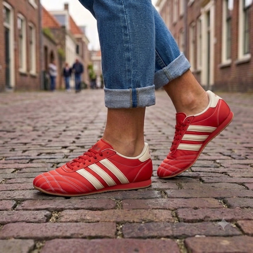 Adidas Taekwondo Retro - Off White/Better Scarlet JS4044 Women's 9 **NEW**